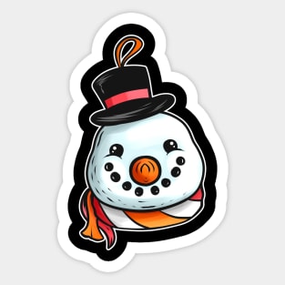 Kawaii Xmas Christmas Tree Ball Globe Snowman Christmas Sticker